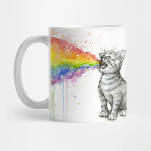 Kitten Puking Rainbow Mug